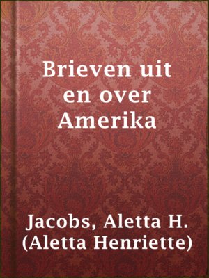 cover image of Brieven uit en over Amerika